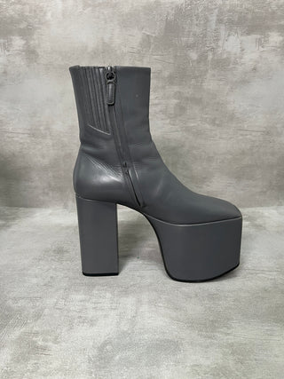 Grey Platform Boots