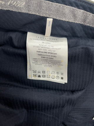 Olive Green Wool Pants With & Cargo Pockets