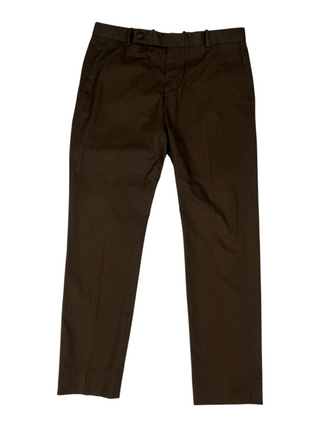 Olive Green Cotton Chino Pants
