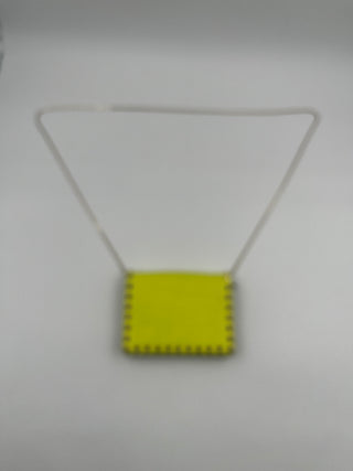 Neon Yellow Rockstud Handbag