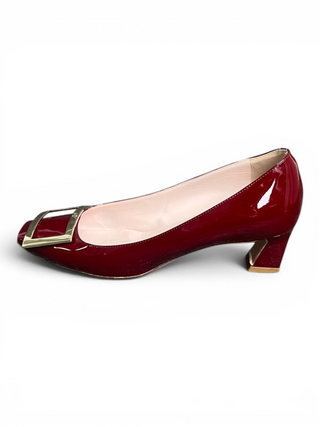 Burgundy Patent Pumps