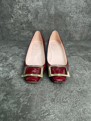 Burgundy Patent Pumps