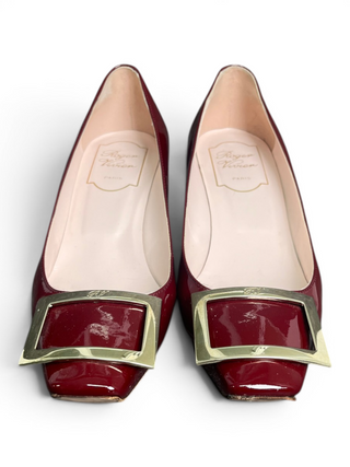 Burgundy Patent Pumps