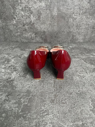 Burgundy Patent Pumps