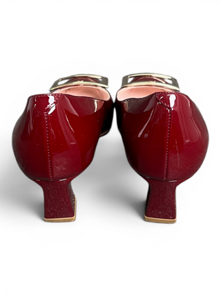 Burgundy Patent Pumps