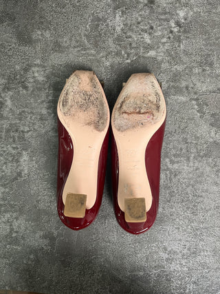 Burgundy Patent Pumps