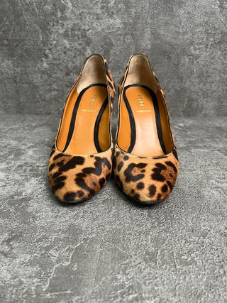 Brown Leopard Print Pumps