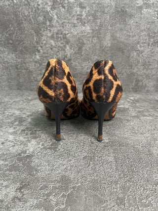 Brown Leopard Print Pumps