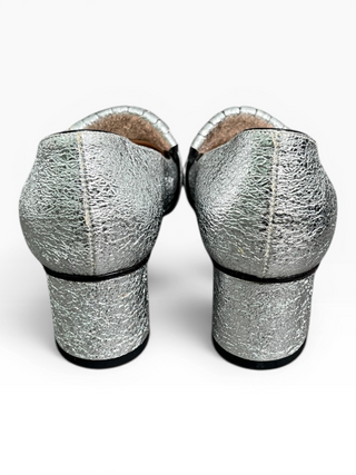 Silver GG Marmont Metallic Pumps