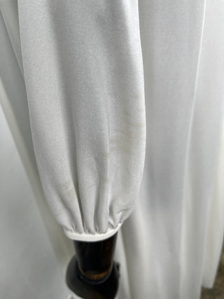 Off White Long Sleeve Dress