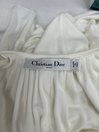 Off White Long Sleeve Dress