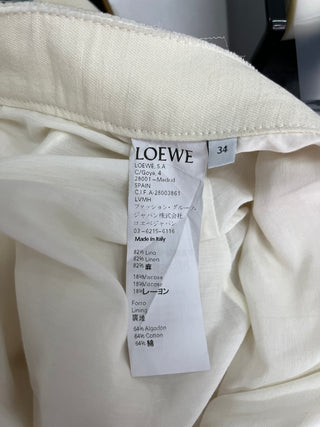 Beige Multi Buttons A-Line Skirt