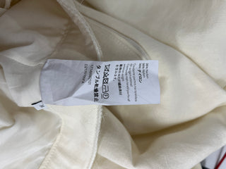 Beige Multi Buttons A-Line Skirt