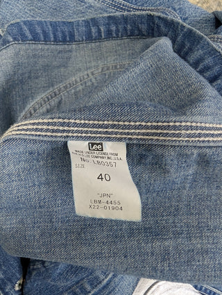 Denim Jacket With Neon Colors Details