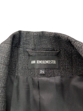 Charcoal Grey Single Buttoned Blazer