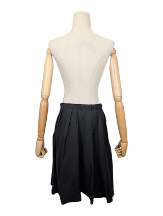 Black Flare Skirt With 2 Side Pockets