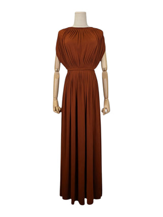 Rusty Reddish Brown Long Dress