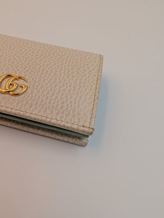Light Grey GG Marmont Card Case Wallet