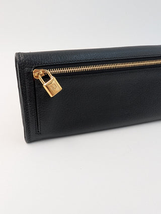 Black Anagram Long Wallet