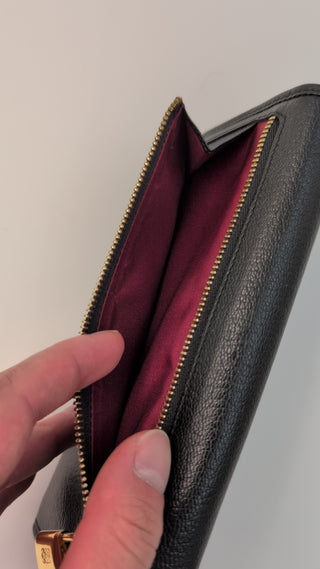 Black Anagram Long Wallet