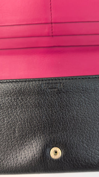 Black Anagram Long Wallet