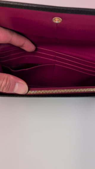 Black Anagram Long Wallet