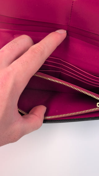 Black Anagram Long Wallet