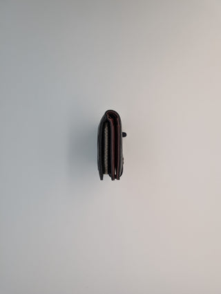 Black Lambskin Quilted Leather Wallet