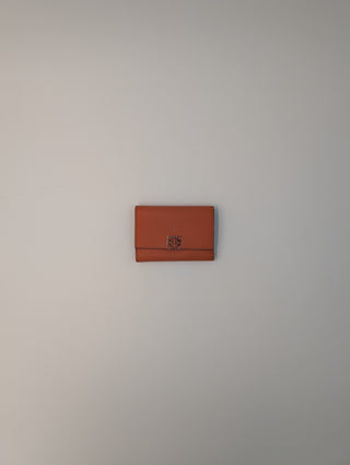 Brown Anagram Vertical Wallet