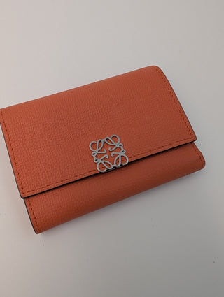 Brown Anagram Vertical Wallet