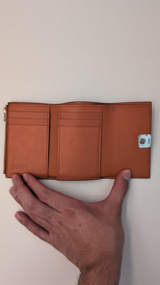 Brown Anagram Vertical Wallet