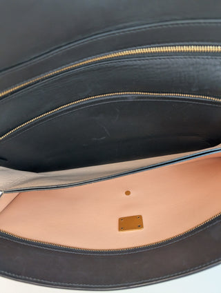 Black Leather Blade Handbag