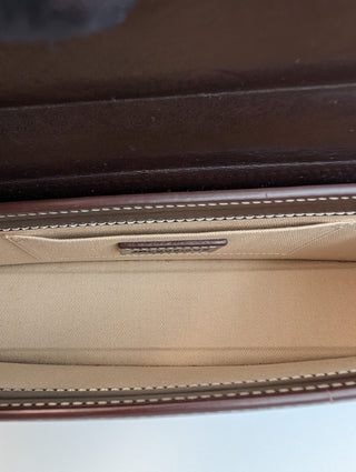 Dark Brown Handbag With Iconic Circle Handle