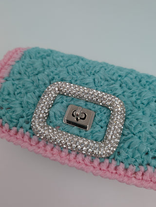 Pink and Mint Viv Choc Mini Bag