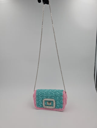 Pink and Mint Viv Choc Mini Bag