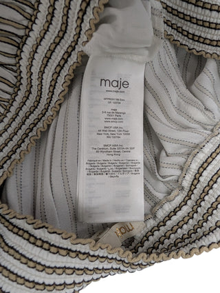 Striped One-Piece Ruffled Asymmetric Dress