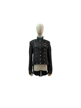 Army Green Wool Military Style Tailcoat