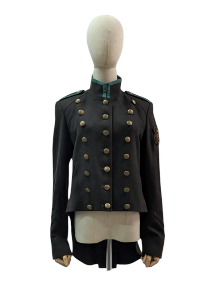 Army Green Wool Military Style Tailcoat