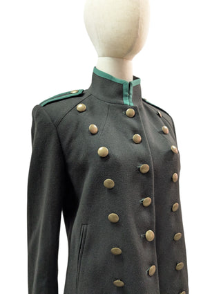 Army Green Wool Military Style Tailcoat
