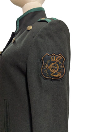 Army Green Wool Military Style Tailcoat