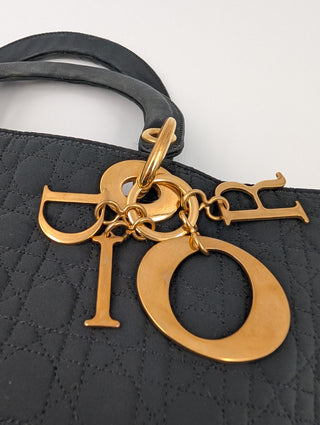 Black Lady Dior Cloth Bag