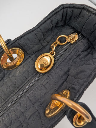 Black Lady Dior Cloth Bag