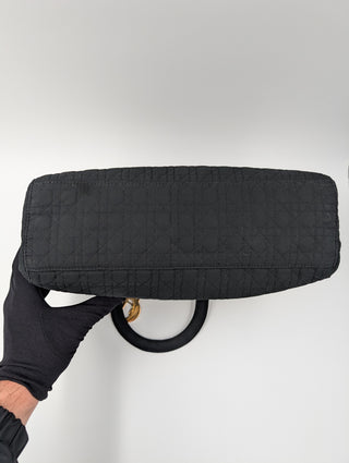 Black Lady Dior Cloth Bag