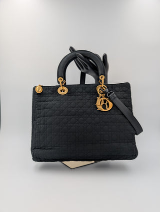 Black Lady Dior Cloth Bag