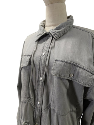 Washed Grey Madras Shirt