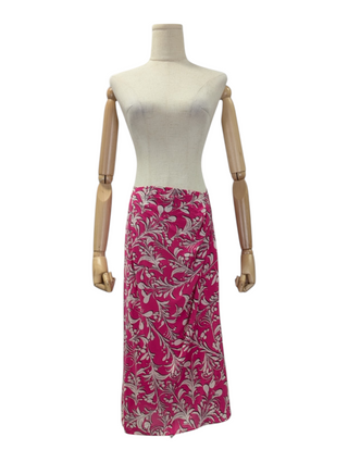 Isabel Marant Etoile Fuchsia Pink Printed Skirt, front