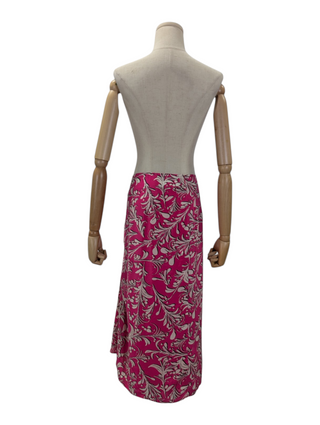 Isabel Marant Etoile Fuchsia Pink Printed Skirt, back