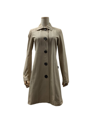 Beige Cotton Trench Coat