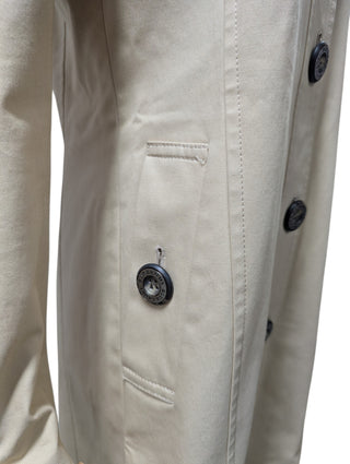 Beige Cotton Trench Coat