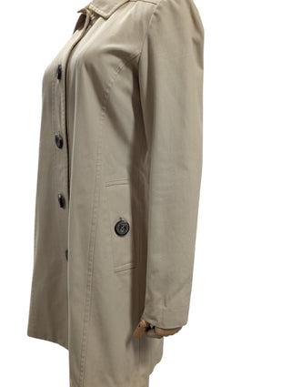 Beige Cotton Trench Coat